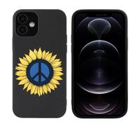 Peace Sign Sunflower of Ukraine Flag Slim Phone Case Suitable for iPhone 12 Series