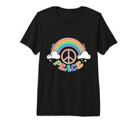 Peace Sign Symbol Retro Hippie Vintage 60s 70s Style Hippies Premium T-Shirt