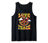 Peace Sign Tie Dye Shirt 60s 70s Costume Peace Love Tie Dye Tank Top