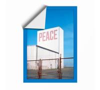 Peace Sign Under Sky Minimalist Unframed Wall Art Print A4 (29.7×21cm), Wall Decor for Living Room, Bedroom, Office & Home, Art Gift
