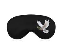 Peace Soft Sleep Masks for Men Women Silk Eye Mask with Adjustable Strap Comfortable Blindfold Eyeshade