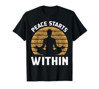 Peace Starts Within Meditation Zen Mandala T-Shirt