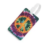 Peace Symbol Camouflage Gradient Luggage Tags for Suitcases Handbag Tag Labels Travel Accessories Privacy Cover ID Label