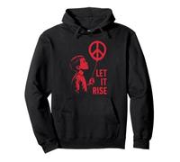 Peace Symbol Let It Rise Antiwar Protest Sign Activism Hope Pullover Hoodie