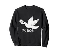 Peace Symbol Sign World Peace dove olive branch Shalom Salam Sweatshirt