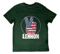 Peace Symbol T-Shirt John Lennon Green XXL