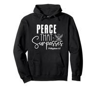 Peace That Surpasses Philippians 4:7 Faith-Based Bible Quote Pullover Hoodie