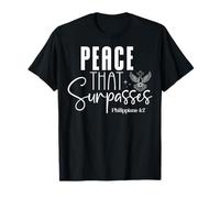 Peace that Surpasses Philippians 4:7 Faith-Based Bible Quote T-Shirt