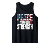 Peace Through Strength Trump Patriot Tank Top