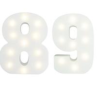 Peace & Thyme Set of Light-Up Numbers - Number 89 - Age 89 - HEIGHT 15cm