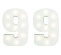 Peace & Thyme Set of Light-Up Numbers - Number 99 - Age 99 - HEIGHT 15cm