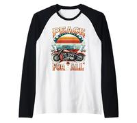 Peace to All Riders Ride for Unity & Brotherhood Tee Freedom Raglan Baseball Tee