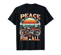 Peace to All Riders Ride for Unity & Brotherhood Tee Freedom T-Shirt