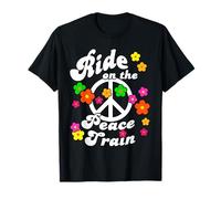 Peace Train Flower Power Tshirt for Hippies & Peace Lovers T-Shirt
