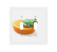 Peace Tree Frog (2) Durable and Stylish Wall Plate – Full-Surface Print, Pc Material, Heat & Fade Resistant, Easy to Install
