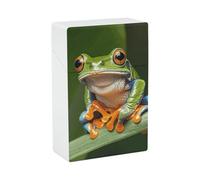 Peace Tree Frog Cigarette Case Portable Novelty Cigarette Packing Box Crush Proof Waterproof Cigarette Box Novelty Gifts for Friend