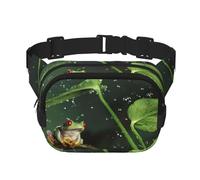 Peace Tree Frog Print Stylish and Practical Waist Bag,Adjustable,Perfect for Travel,and Outdoor Activities