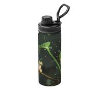 Peace Tree Frog Printing Print 18oz Sports Insulated Kettle Versatile Travel Bottle for Basketball Outdoor