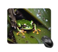 Peace Tree Frog Square Mouse Pad Portable Computer Mousepad with Non-Slip Rubber Base 20 * 25cm Ultra-Thin Gaming Mouse Mat for Computer Laptop Office Desk Accessories