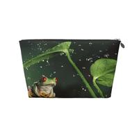 Peace Tree Frog Vagilo Leather Toiletry Bag - Stylish & Durable Toiletry Kit for Travelers, Cosmetic Organizer, Makeup Bag, Carry-On, Portable Organizer, Zippered Pouch