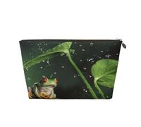 Peace Tree Frog Vagilo Leather Toiletry Bag - Stylish & Durable Toiletry Kit for Travelers, Cosmetic Organizer, Makeup Bag, Carry-On, Portable Organizer, Zippered Pouch