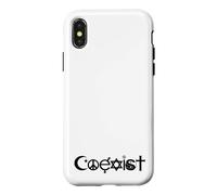 Peace Unity Diversity Love Symbol Aesthetic Minimal Design Case for iPhone X/XS