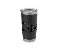 Peace Unity Diversity Love Symbol Aesthetic Minimal Design Stainless Steel Insulated Tumbler