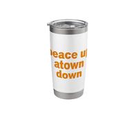 Peace Up Atown Down Stainless Steel Insulated Tumbler