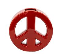 Peace Vase - Hand-Crafted Ceramic Vase - One of a Kind - Beautiful Home Decor - Durable and Timeless - Versatile Elegance - The Original Peace Vase - Elevate Your Home! (Red)