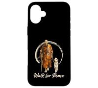 Peace Walking Monks and Aloka Dog Walk for Peace Case for iPhone 16 Plus