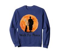 Peace Walking Monks and Aloka Dog Walk for Peace Men Women Sweatshirt