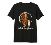 Peace Walking Monks and Aloka Dog Walk for Peace Premium T-Shirt