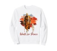 Peace Walking Monks and Aloka Dog Walk for Peace Sweatshirt