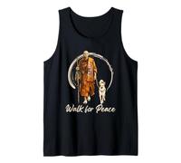 Peace Walking Monks and Aloka Dog Walk for Peace Tank Top