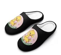 Peace Was Never An Option Breathable Slippers Women Slip On Winter Warm House Slippers Shoes Bedroom 7-8（39-40)