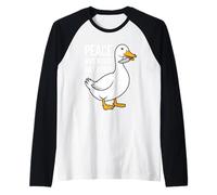 Peace was Never an Option Duck Knife Meme Funny Raglan Baseball Tee