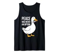 Peace was Never an Option Duck Knife Meme Funny Tank Top