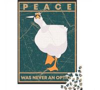 Peace Was Never An Option Goose Jigsaw Puzzle for Adults, 1000 Pieces, 70x50cm/1000pcs, Quiet Home Activity, Evening Leisure And Year-Round Leisure