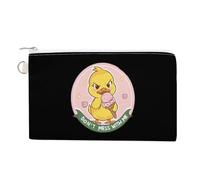 Peace was Never an Option Portable Canvas Coin Purse Fashion Pencil Case Travel Makeup Bag