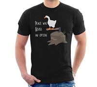 Peace was Never an Option Untitled Goose Game Men's T-Shirt Black