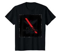 Peace was Never Hirs Option: Defiant Dove Statement T-Shirt, Kids, Black, 6 Years
