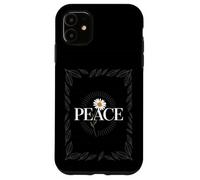"Peace" with Daisy Flower Power 60s 70s Hippie & Boho Style Case for iPhone 11