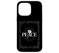 "Peace" with Daisy Flower Power 60s 70s Hippie & Boho Style Case for iPhone 14 Pro Max