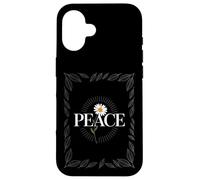 "Peace" with Daisy Flower Power 60s 70s Hippie & Boho Style Case for iPhone 16