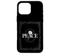 "Peace" with Daisy Flower Power 60s 70s Hippie & Boho Style Case for iPhone 16 Pro Max