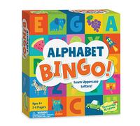 Peaceable Kingdom Alphabet Bingo! Letter Learning Game for Kids | Teach letters and sounds with a bingo twist-6 boards, 26 letter tokens and 72 chips. Educational fun for ages 4+