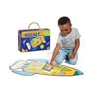 Peaceable Kingdom Shimmery Rocket Floor Puzzle