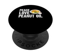 Peacee Love Peanut Oil Fried Fish Fry PopSockets Adhesive PopGrip