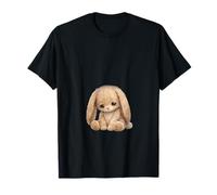 Peaceful Bunny Sad Expression T-Shirt