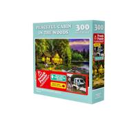 Peaceful Cabin in the Woods Prank Jigsaw Puzzle 300pcs Find Me A Gift Multi One Size